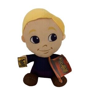 Willy Wonka & Chocolate Factory Golden Ticket Charlie Bucket Plush Doll 10” TAG